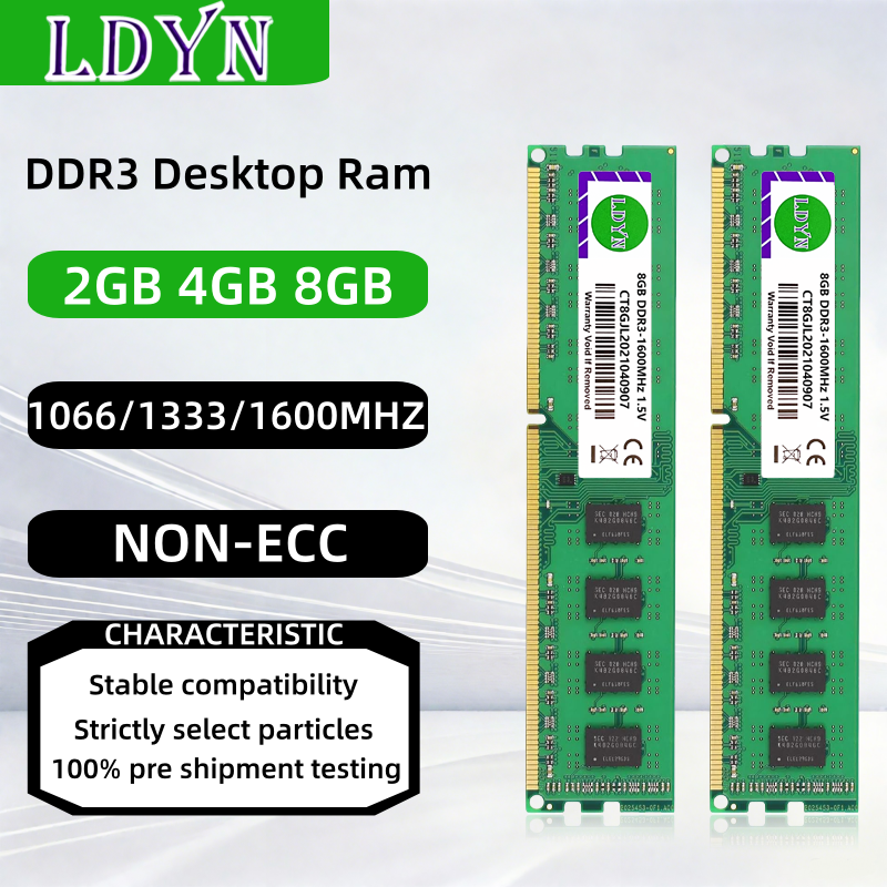 DDR3 2G 4GB 8GB 1066MHz 1333MHz 1600MHz RAM デスクトップメモリ PC3 12800U PC3 10600U DDR3 RAM 8GB メモリ RAM DDR3 2GB 4GB DDR3 RAM