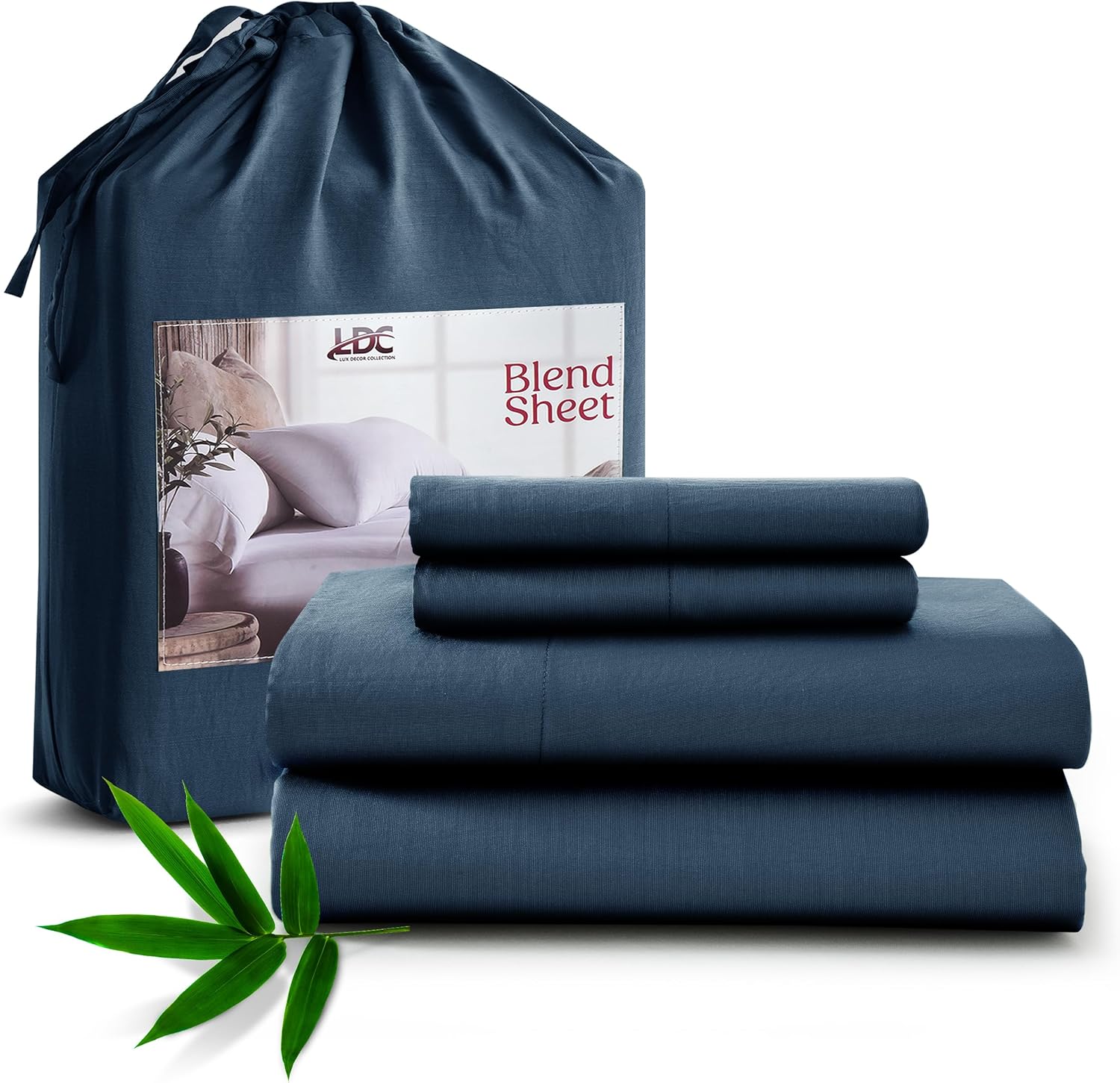 Lux Decor ベッドシーツセット 竹由来レーヨン 通気性