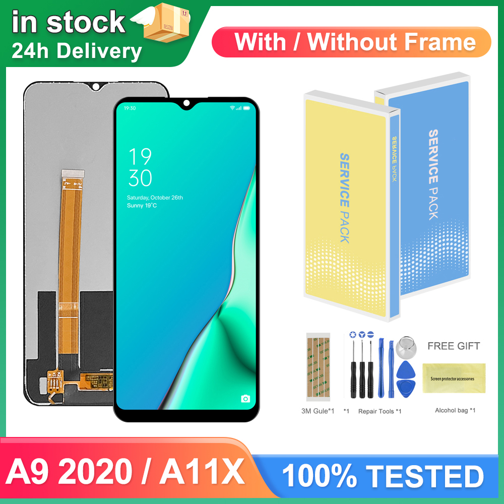 6.5 インチディスプレイ画面 Oppo A9 2020 Lcd ディスプレイタッチスクリーンデジタイザ部品 Oppo A11X CPH1937 CPH1939 CPH1941 交換用