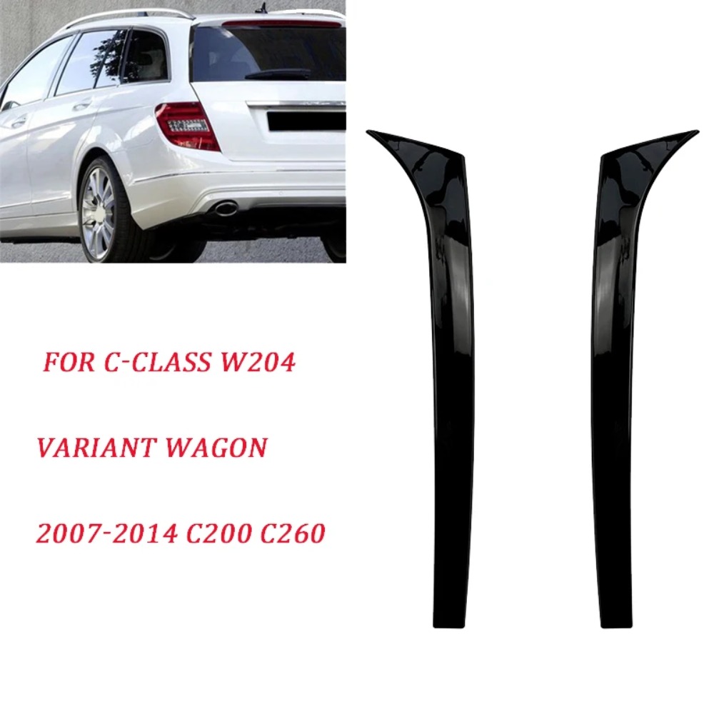 2007-2014 メルセデス · ベンツ C クラス W204 バリアントワゴン C200 C260 リアウィンドウサイドスポイラートリム高品質 ABS