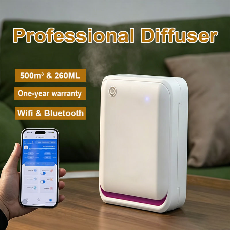 NAMSTE 500m3 壁プラグアロマディフューザー水なしルームフレグランスディフューザー電気香り家庭用スマート香りマシンディフューザー