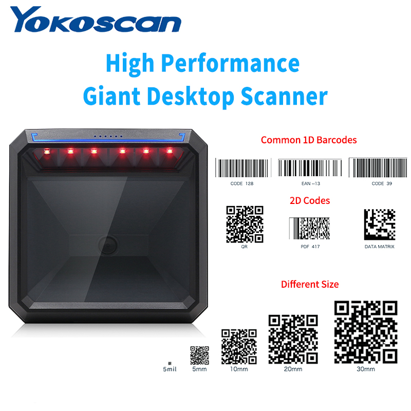 ハンズフリー 2D 1D バーコードスキャナ QR 全方向デスクトップバーコードリーダー CMOS 画像スキャナ書店ショップドラッグストア MP7000