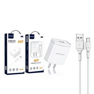米国規格対応の66Wクロスボーダー急速充電器・ケーブルセット（Android Type-C対応、対応モデル：C17）