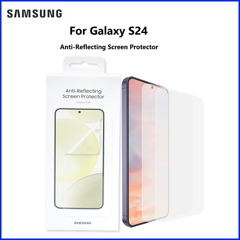 オリジナル反射防止スクリーンプロテクター Samsung Galaxy S24 HD クリアアンチスクラッチ純正保護フィルム EF-US921