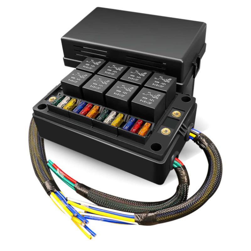 12V 24V 4 5 ピンリレー 12 15 ウェイ ATC/ATO ヒューズリレーボックスヒューズブロックリレーユニバーサル防水キット自動車マリン用