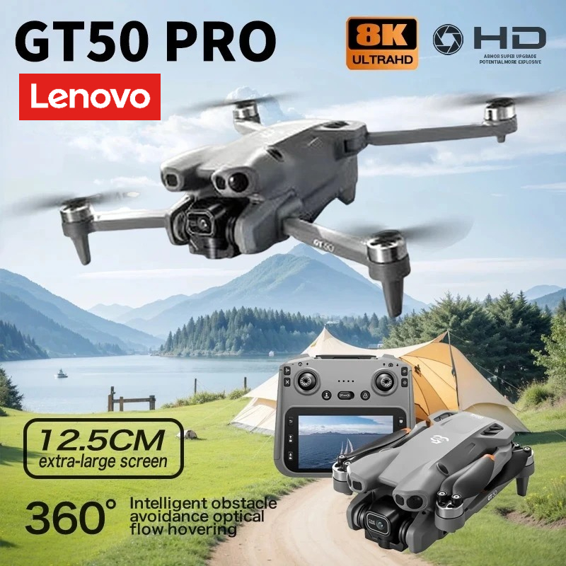 レノボ GT50 ドローン 360 ° 障害物回避 8 18K プロフェッショナル WIFI 航空写真ブラシレスモーター折りたたみ式 Quadcopter Dron おもちゃ