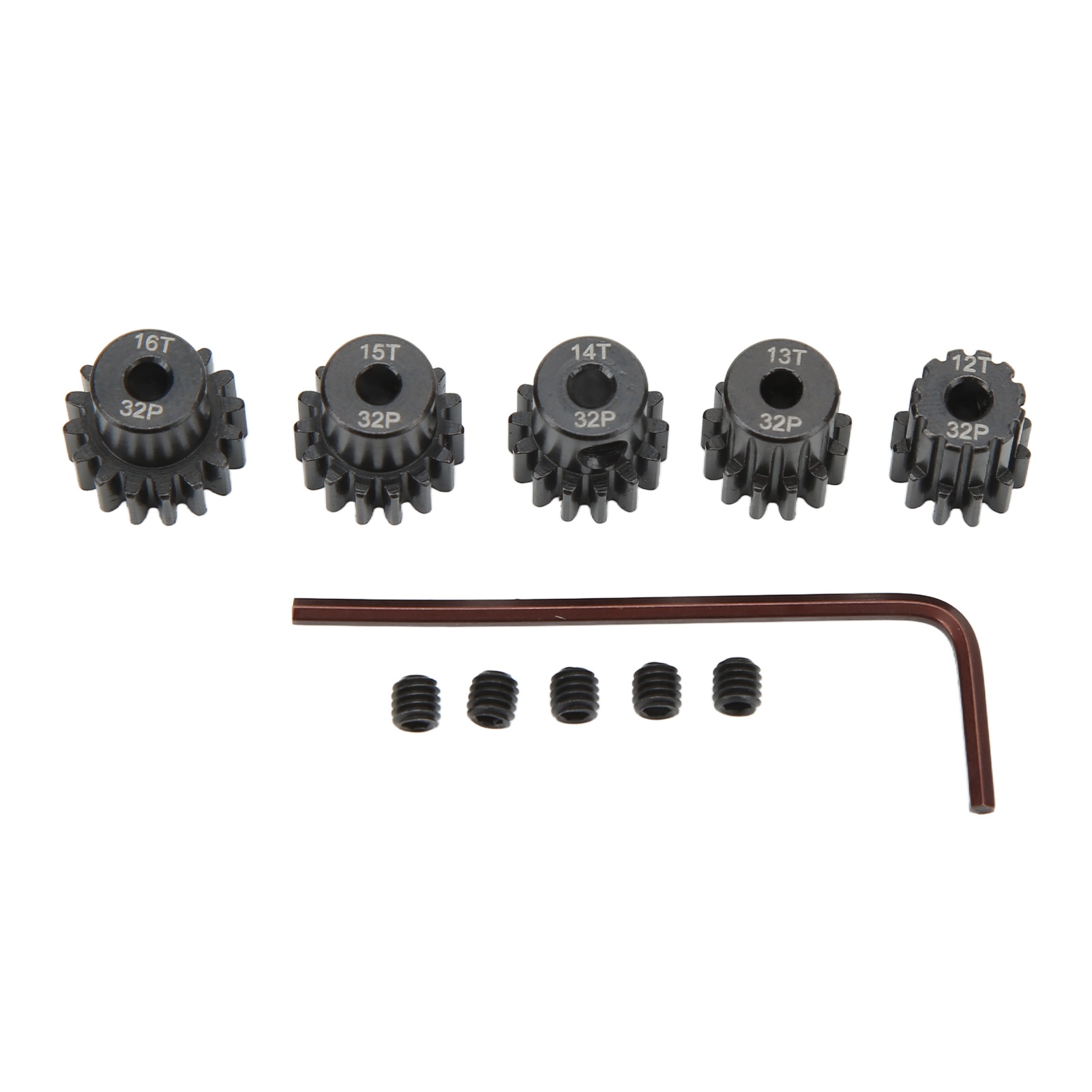 32DP 0.8 メートル 3.175 ミリメートル RC モーターギア 12T 13T 14T 15T 16T ピニオンギアセット クロムモリブデン鋼 1/10 RC カーモーターピニオンギア