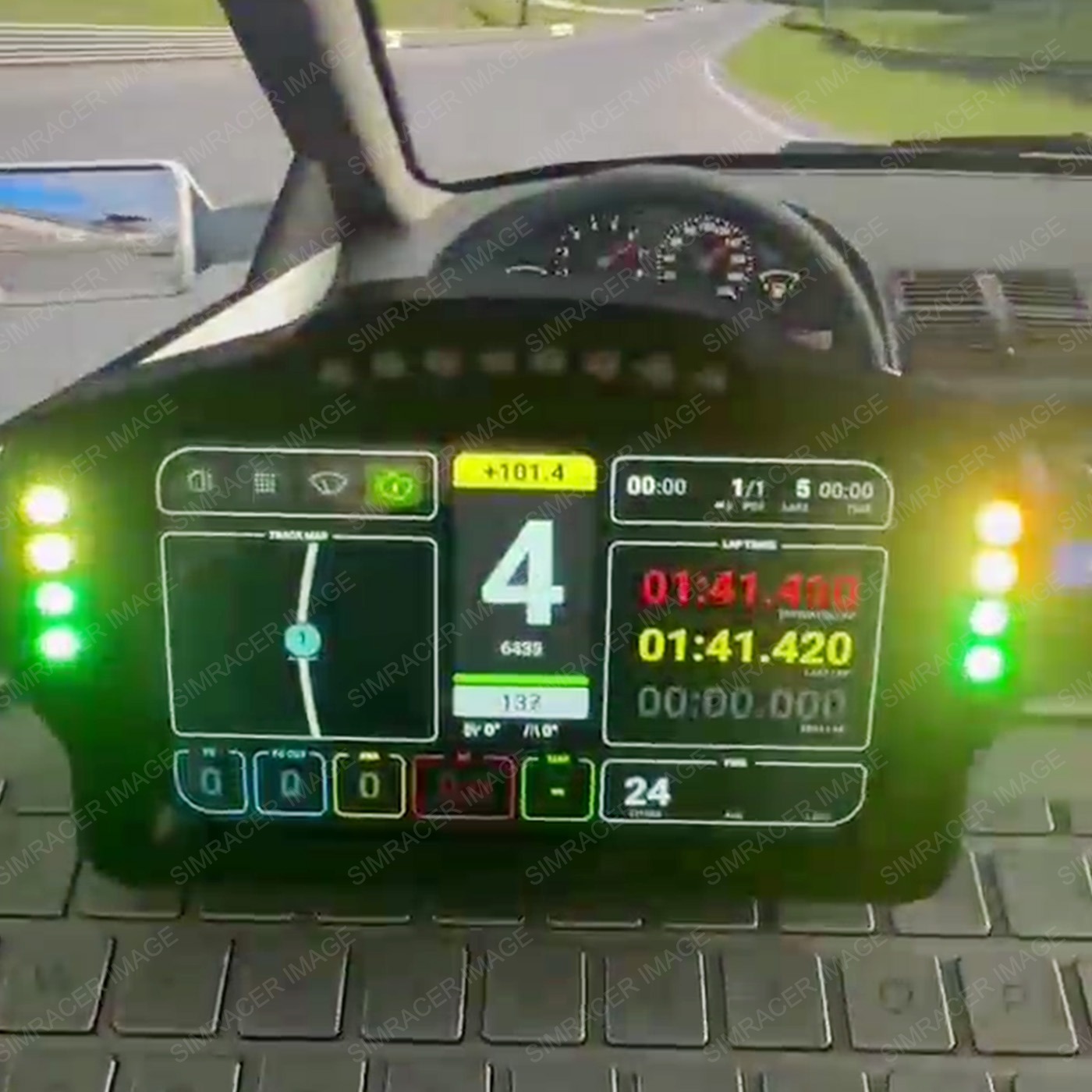 5 インチ多機能 Simracing ダッシュボードギアディスプレイ SIMAGIC MOZA FANATEC ロジクール Thrustmaster 用 PC レーシングアクセサリー