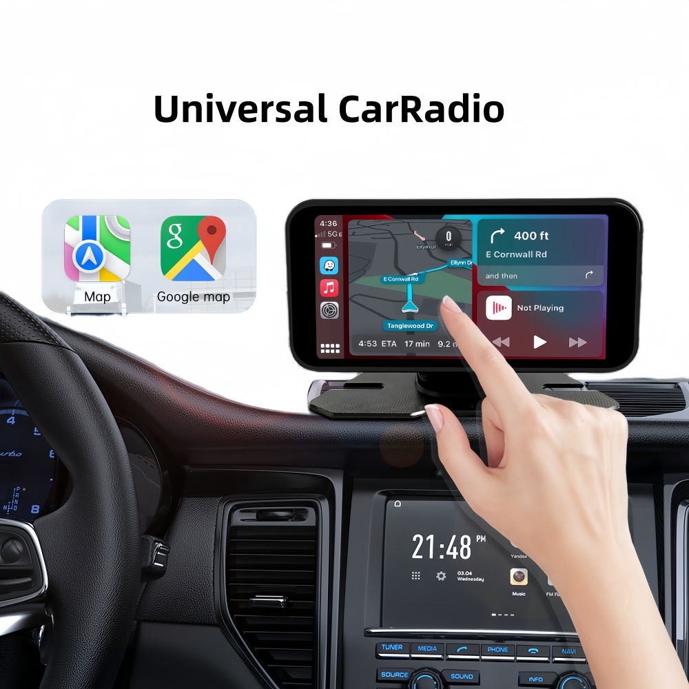 MOCENDO 6 インチのタッチスクリーンユニバーサルカーラジオマルチメディアナビゲーションワイヤレス CarPlay Android 自動 Bluetooth 音楽プレーヤー