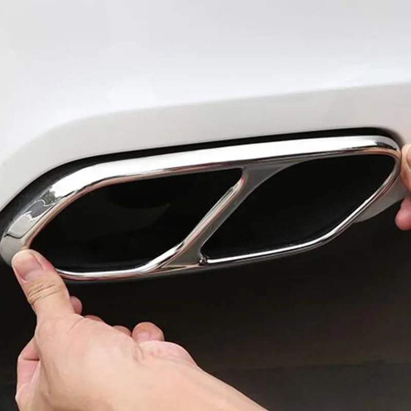 ボルボ XC60 S60 XC90 S90 V90 車の排気マフラー装飾カバー排気管カバートリムステッカーカーアクセサリー