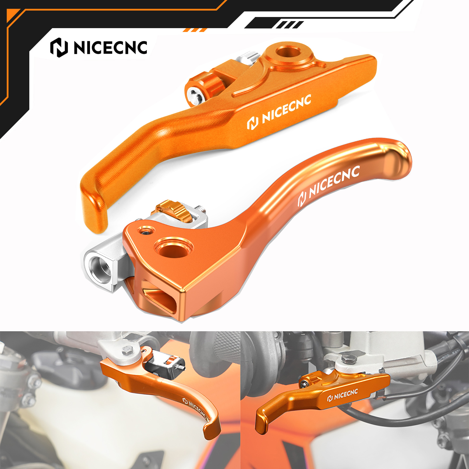 NICECNC KTM EXC 300 EXCF 350 SX 125 SXF 450 XCW 500 XCF 250 XC-W 300 SX-F 250 XC 300 2014-2023 ショーティーブレーキクラッチレバー