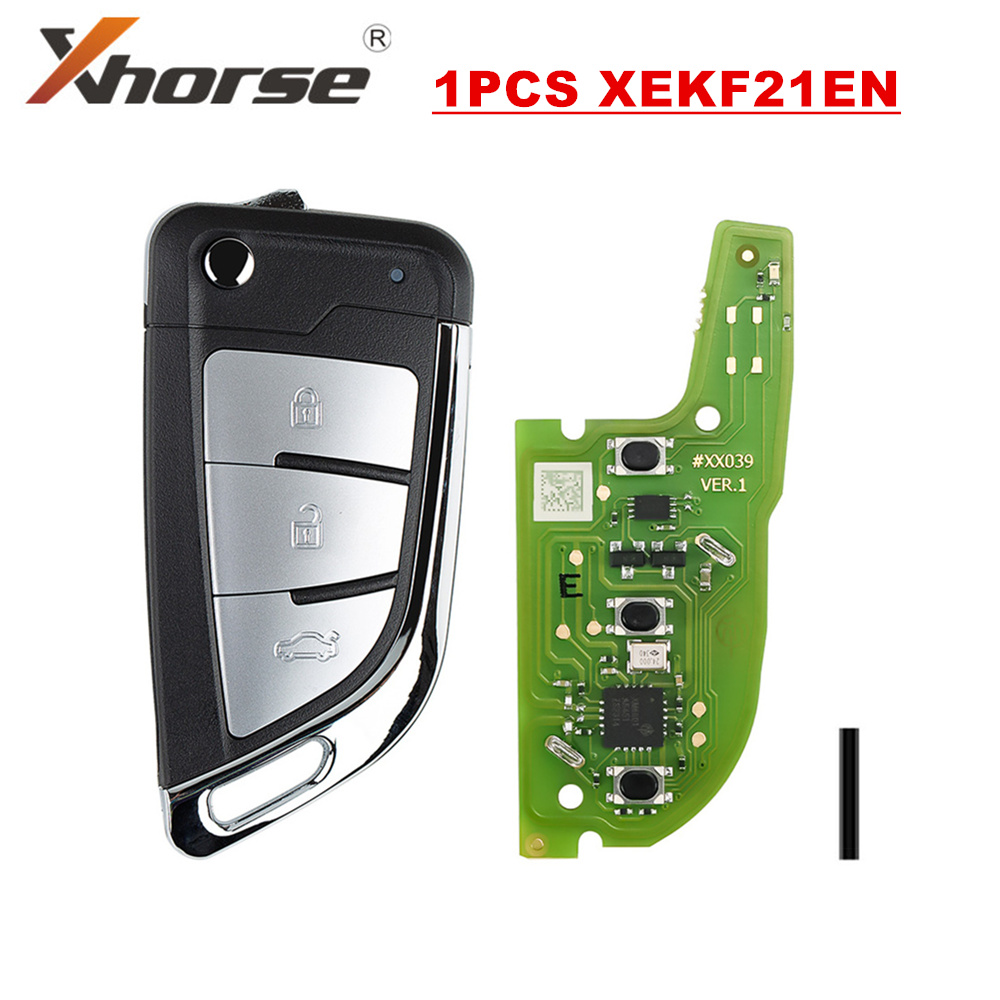 Xhorse XEKF21EN VVDI Super Remote for BMW Style 3 Silver Buttons Knife Type 1 Piece