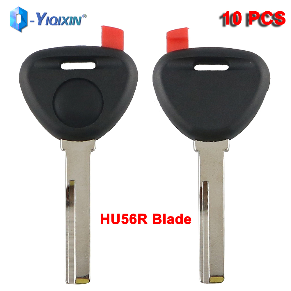 YIQIXIN 10 個ブランクトランスポンダーキーシェルボルボ XC90 XC70 S40 V40 V70 S80 S60 チップなし交換車 Fob カバー HU56R ブレード