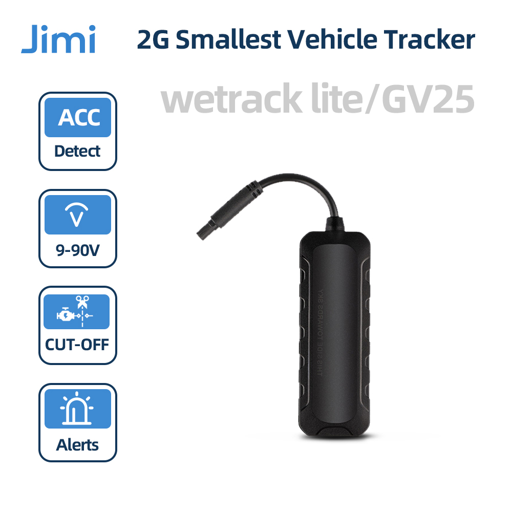 Jimi Wetrack Lite ミニカー GPS トラッカー 隠し LED カットオフ燃料リアルタイム追跡 IPX5 防水複数のアラーム無料アプリ