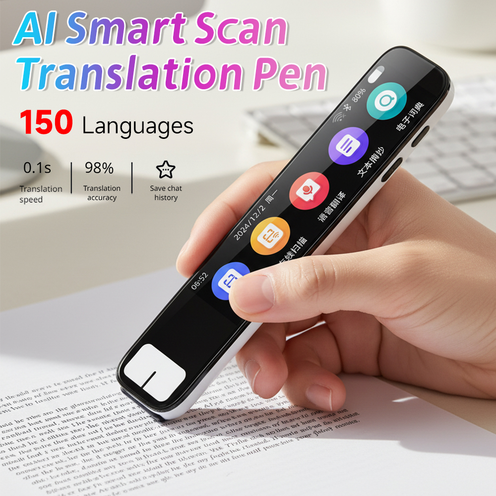 AI 翻訳ペン 150 言語 AI スキャンスマート翻訳ペンオフライン翻訳ポイント読み取り学習音声翻訳