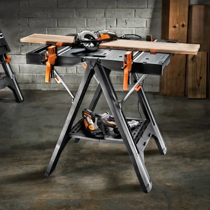 New WX051 Multifunctional Portable Woodworking Saw Table Fast Fixing Saw Frame Folding Table Handheld Cutting Machine Worktable