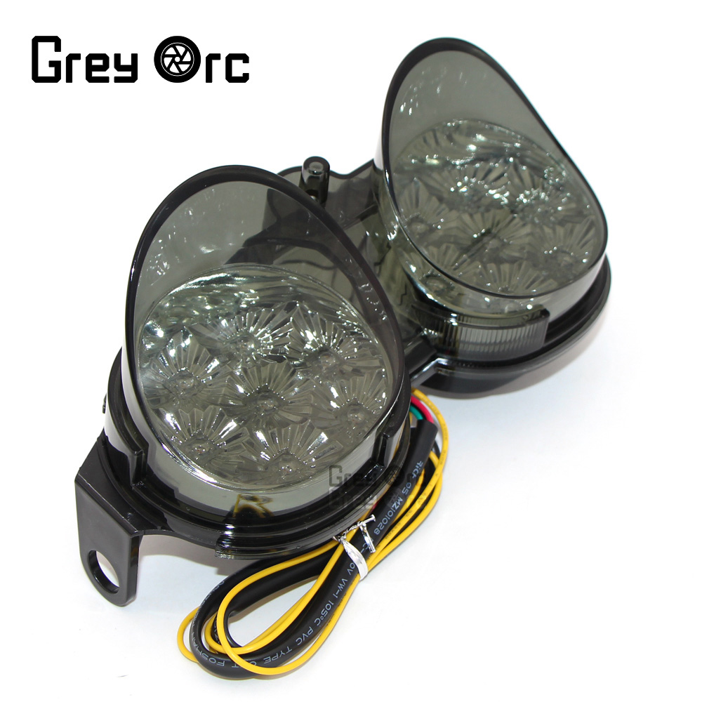 For YAMAHA YZF R6 2001 2002 Tail Turn Flasher lamp Motorcycle LED Tail Light Integrated Turn Signals Brake Lamp