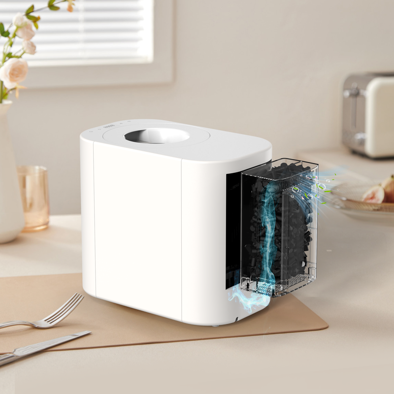 ステンレス鋼の粉砕室および自動機能 DC モーターが付いている電気食品廃棄物処理機