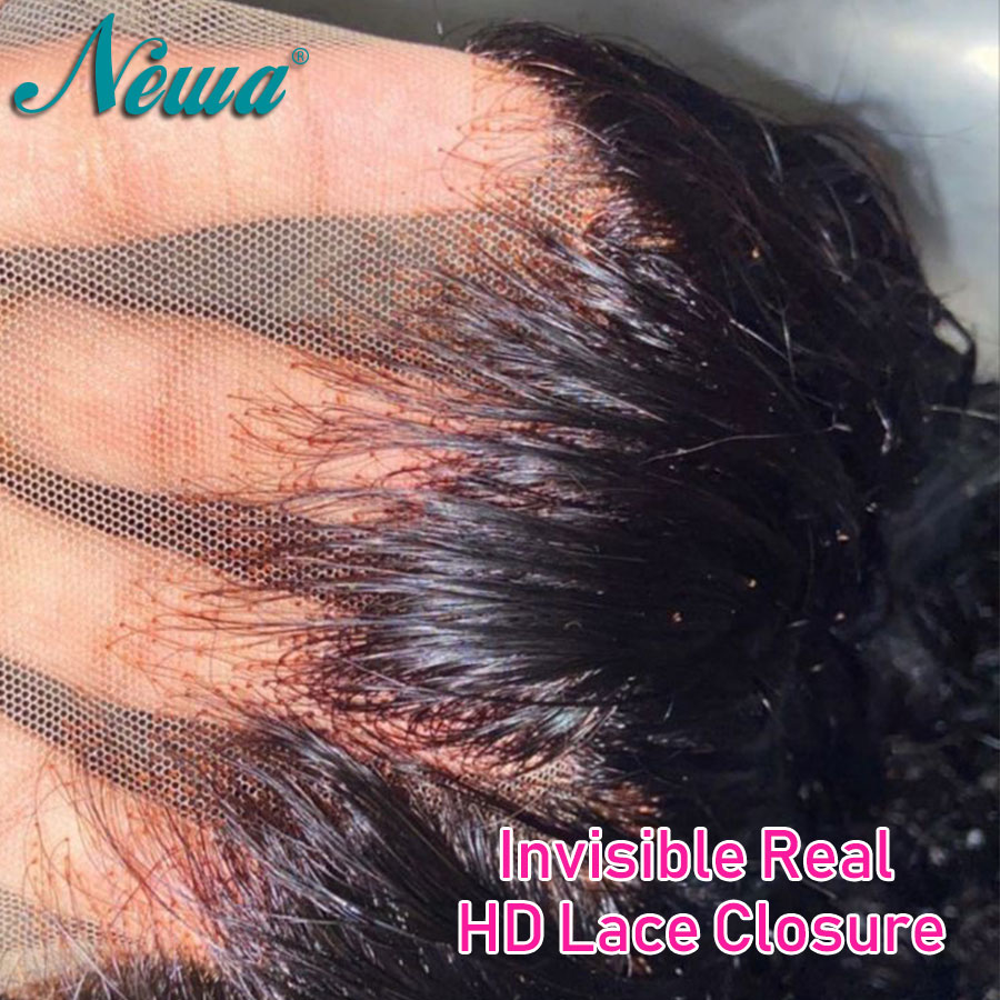 Newa Hair 7x5/9x6 HD レース閉鎖バージン人毛 13x4/13x6 HD レースフルフロンタルストレート事前摘み取り 5x5 HD 閉鎖ボディウェーブ