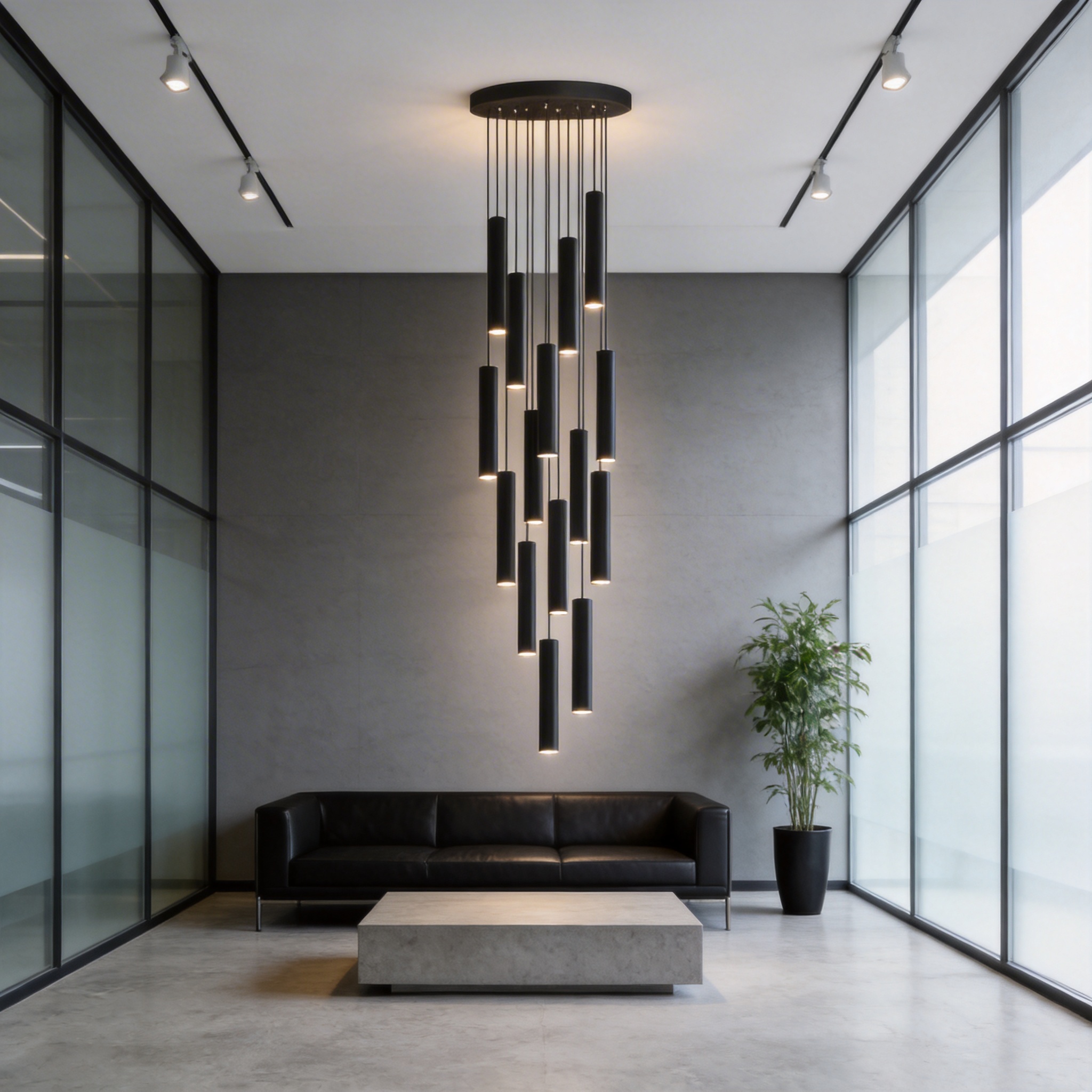 モダンな LED 階段天井シャンデリア黒北欧シンプルな屋内照明器具新クリエイティブデザインアイランドロングハンギングランプ