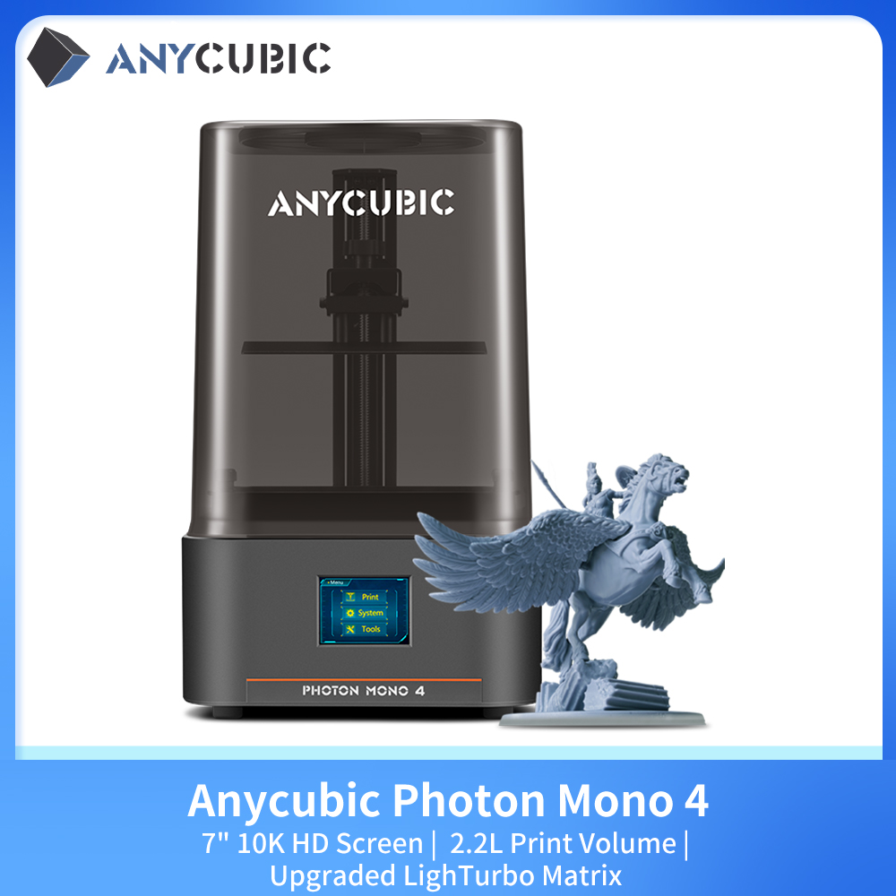 プレセール ANYCUBIC Photon Mono 4 UV 樹脂 3D プリンター 高速 10K 7 インチ高精細スクリーン 3D 印刷サイズ 153×87×165mm