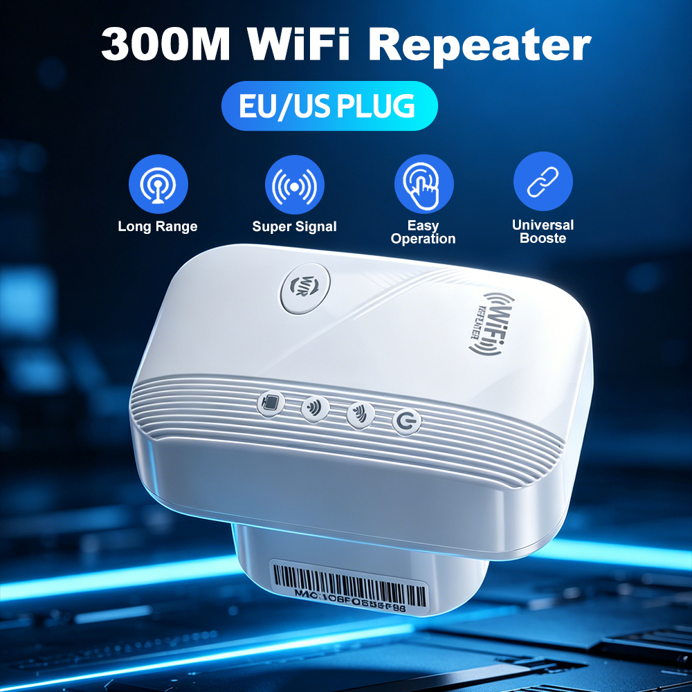 WiFi 300 メートルワイヤレスリピーター米国 W9533 2.4 GHz AP WiFi エクステンダーアンプ AP ブースター WPS 長距離アクセスポイント