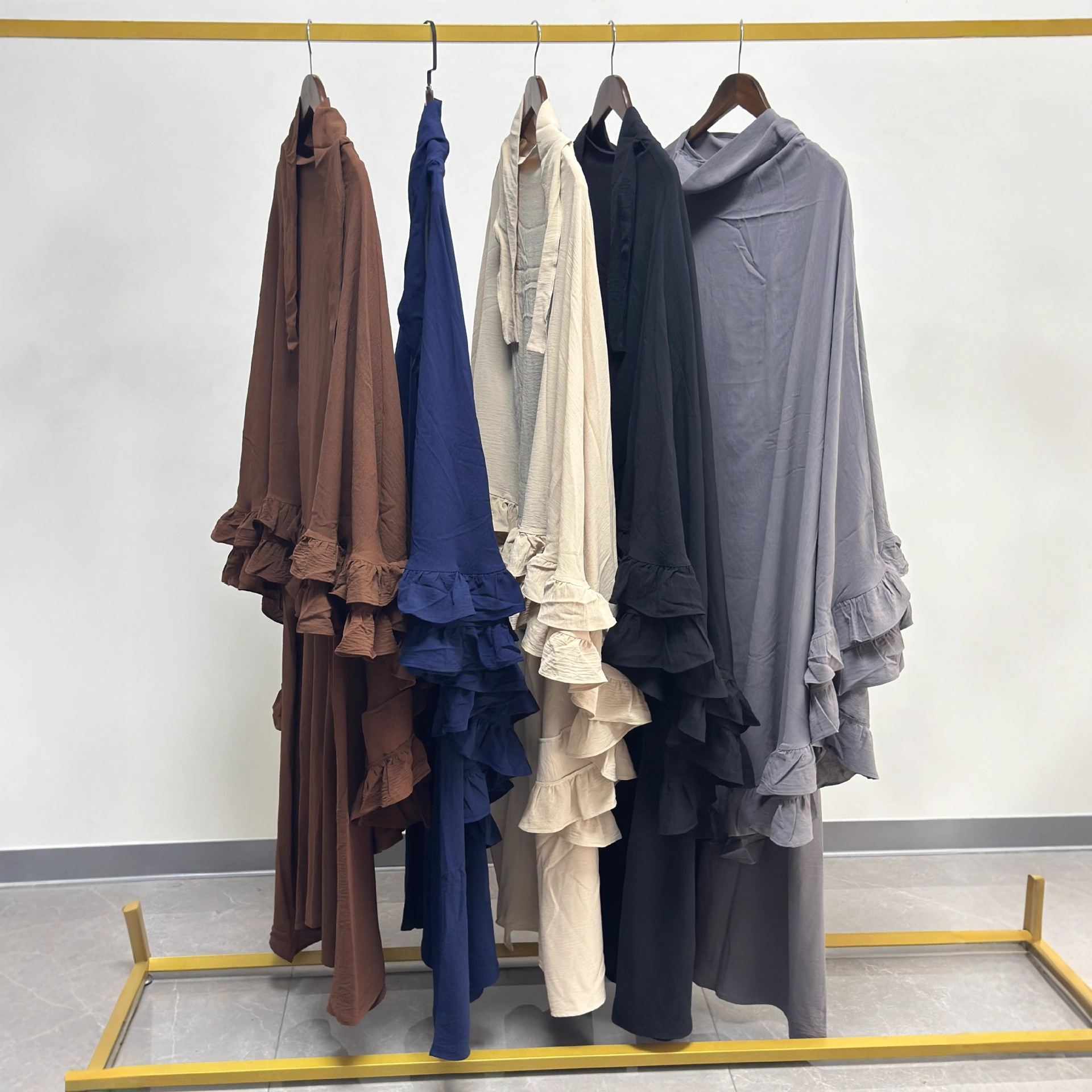 ラマダン Khimar アバヤイスラム教徒の女性の祈りの衣服ドバイサウジアラビアヒジャーブドレス 2 ピーススカートセットイード Niqab Jalabiya Djellaba カフタン