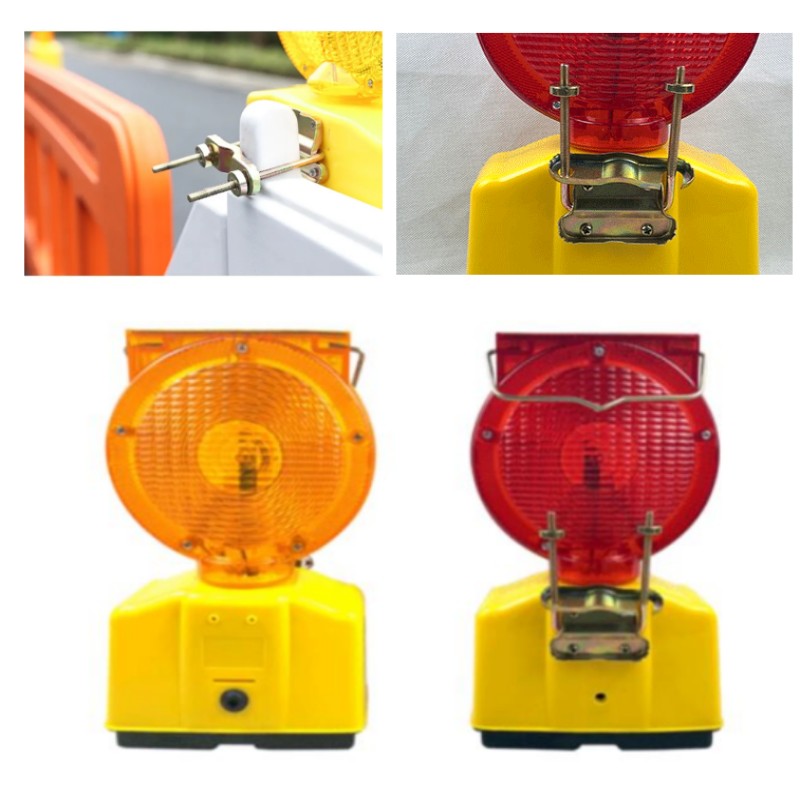ソーラー LED 交通標識ライト安全点滅警告車道路工事コーンライト屋外高所タワー安全標識