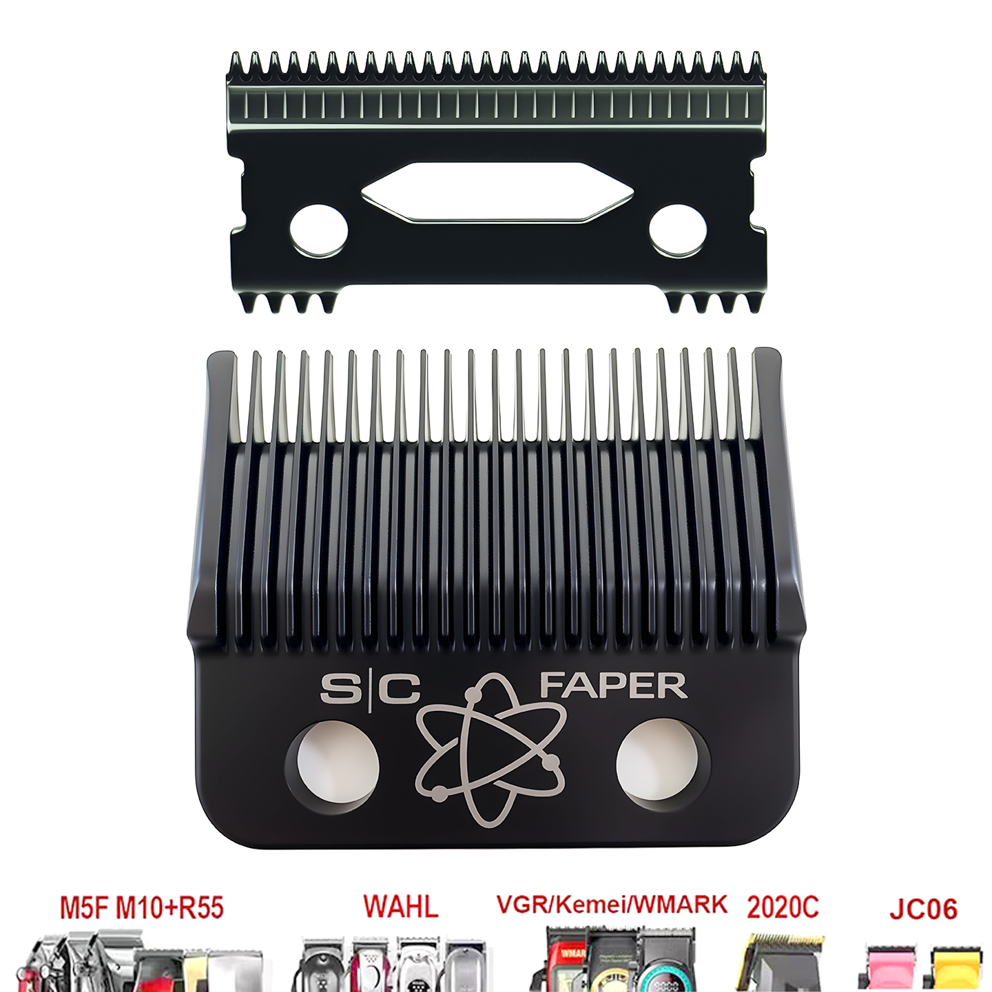 SC FAPER エコーブレード Madeshow WAHL MRD ガンマ SC JRL KM VGR はプロのバリカン刃トリマーの交換に共通