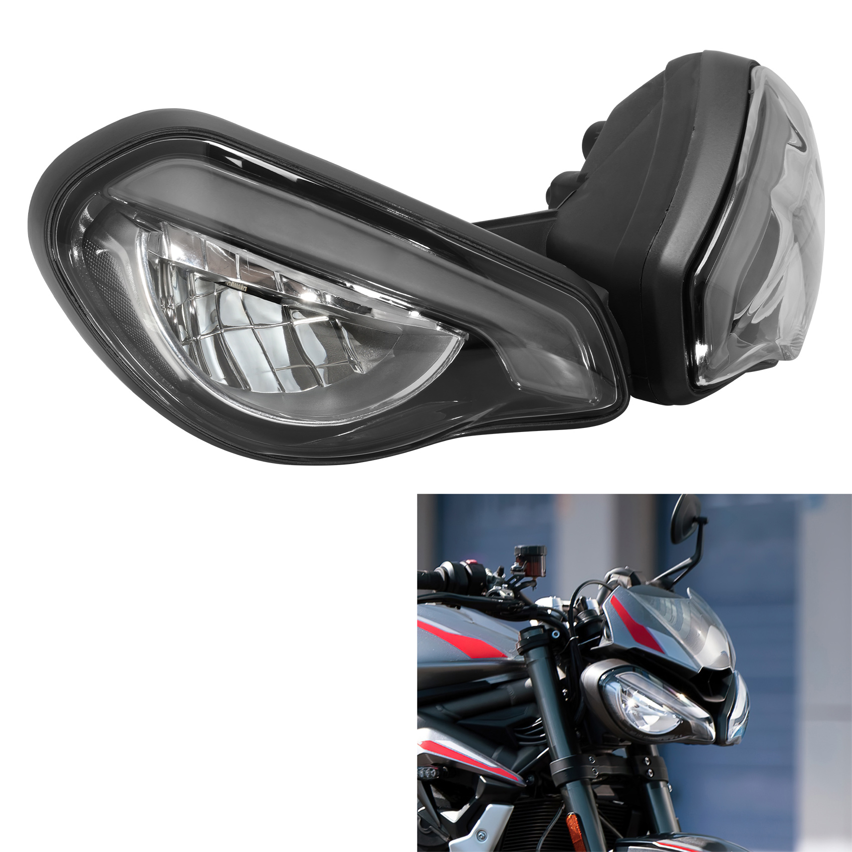 LED フロントヘッドライトアセンブリトライアンフストリートトリプル 765R 765 RS 2020-2022 オートバイ