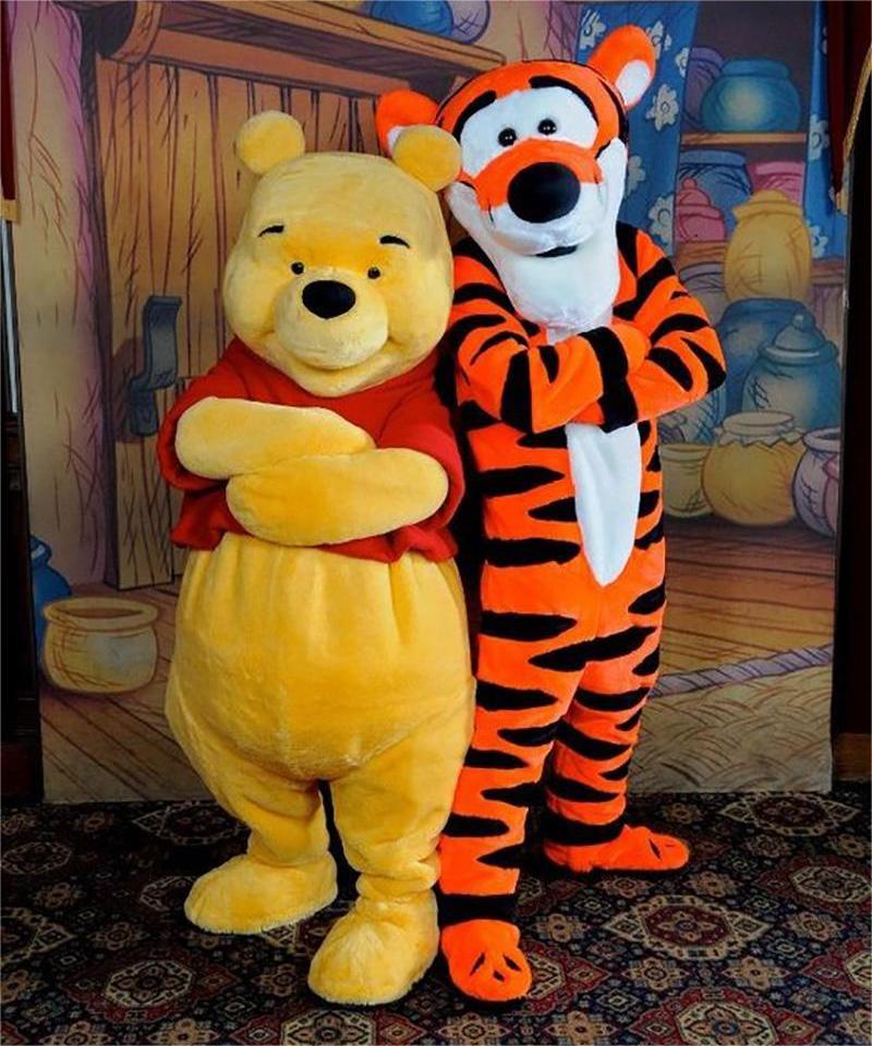 Potdemiel ディズニー くまのプーさん クマ マスコット コスチューム タイガー ピッグ ステッチ 広告 仮装 パーティー アニメ ショー 大人用衣装