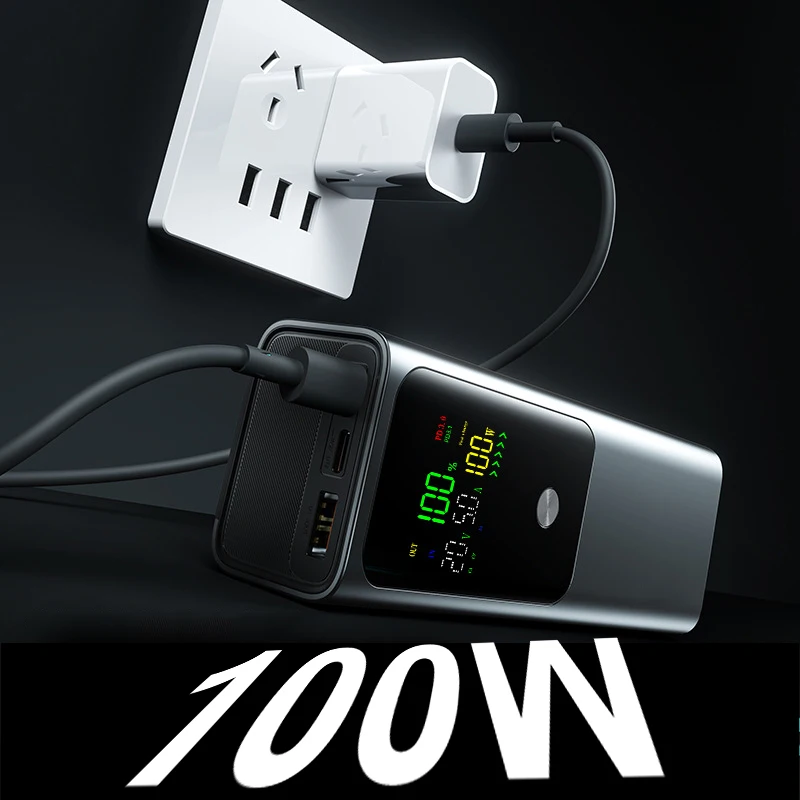 DIY バッテリー充電器ケース PD 100 ワット高速充電 4 個 21700 ポリマー 20000mA バッテリーパワーバンクボックス Macbook 用溶接が必要