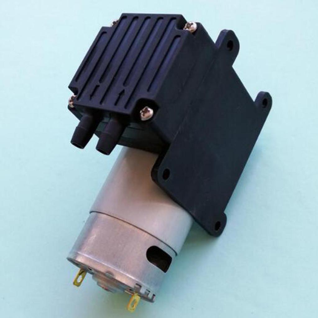 オイルフリーコンパクトプラスチック真空ポンプ DC 9V 12V 24V 低振動自吸式、自動車ブレーキ圧力およびガス輸送用