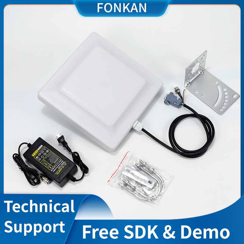 UHF RFID リーダー RS232 USB 6M ミッドレンジ統合 7dBi アンテナ UHF アクセス制御工業用 860MHz 960MHz UHF RFID リーダー