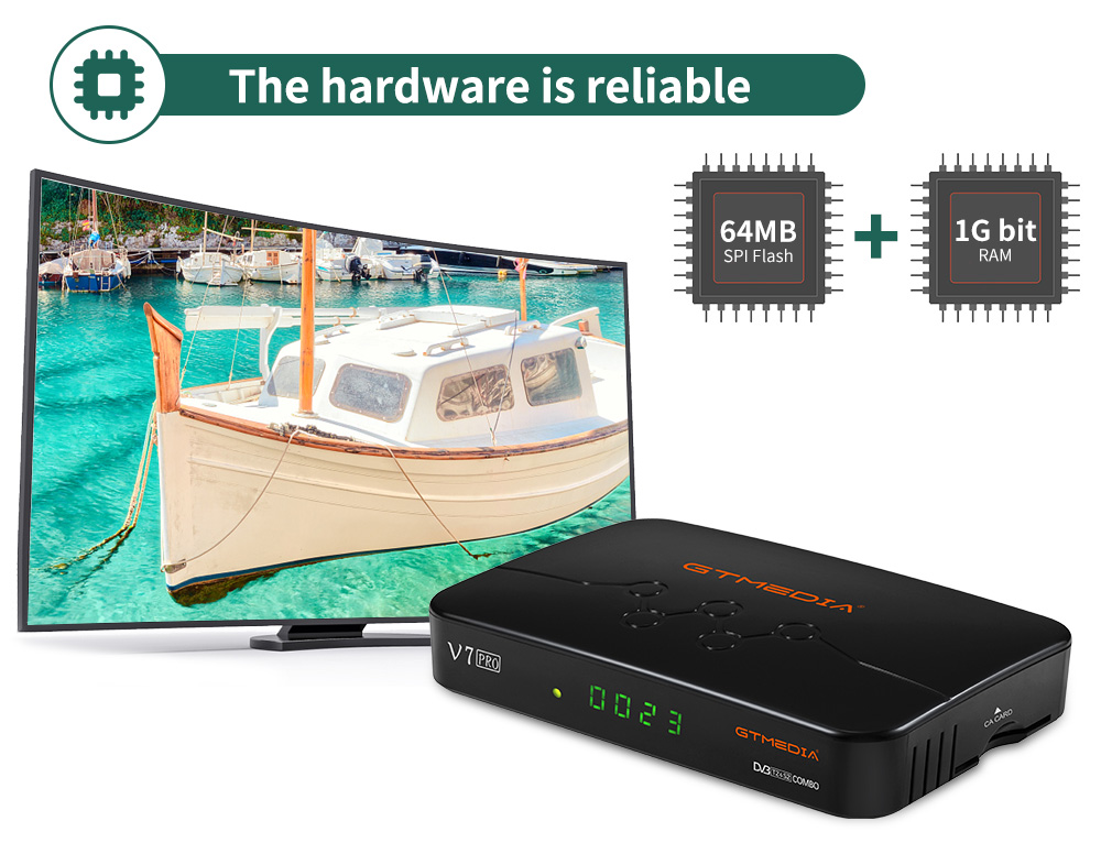 新しい GTmedia V7 プロ H.265 DVB S/S2/S2X T2 コンボボックス衛星テレビ受信機セットトップボックス V7pro