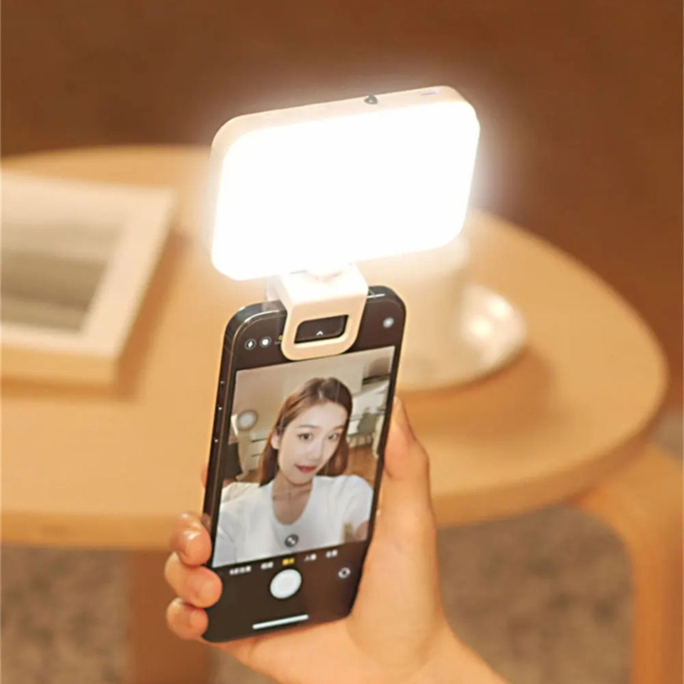 FANGTUOSI ポケット LED Selfie ライト IPhone IPad 携帯電話ラップトップクリップフラッシュフィルビデオ写真リングライト写真撮影ランプ