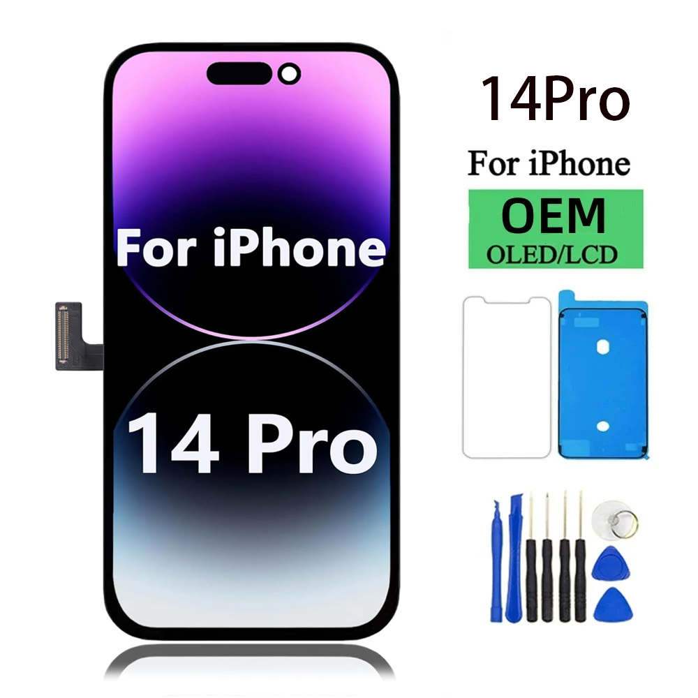 OLED Pantalla iPhone 14 Pro 液晶ディスプレイタッチデジタイザアセンブリ 3D タッチ IPhone 14 Pro 液晶画面の交換
