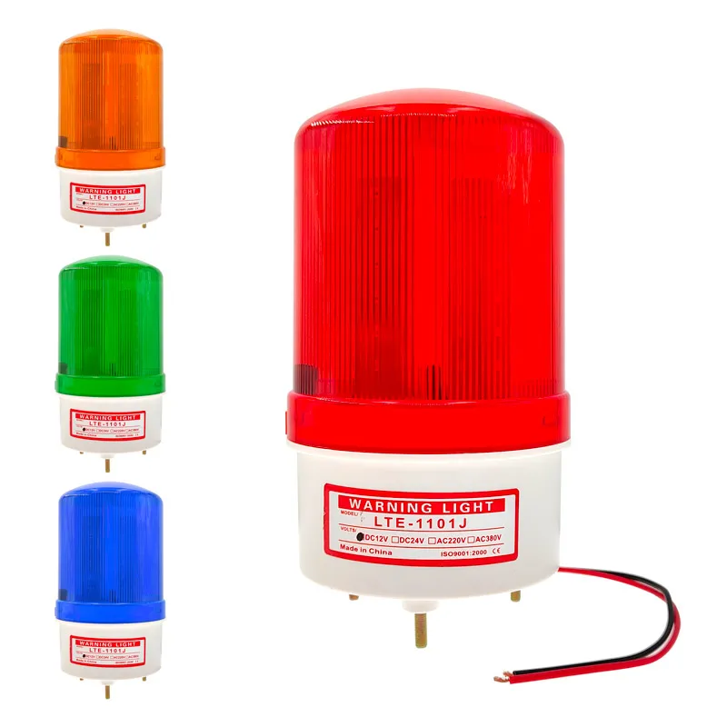 12V/24V LED ストロボ信号警告ブザーライト警告ランプサウンドインジケータライト点滅セキュリティアラーム 220V LTE-1101J