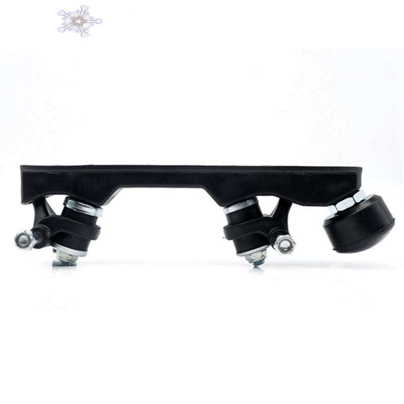 Roller Skate Base Four-Wheel Two-Row Roller Skate Bracket Skate Base Bottom Plate Black