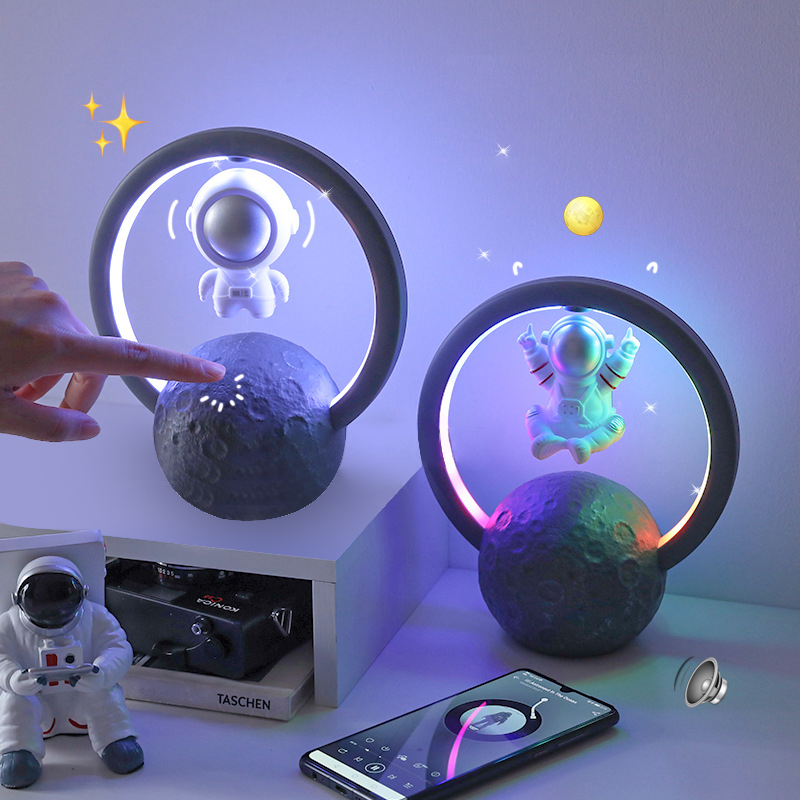 UTHAI 磁気浮上 Bluetooth スピーカー宇宙飛行士ホームクリエイティブミニラジオ屋外ワイヤレスサブウーファーポータブルオーディオ