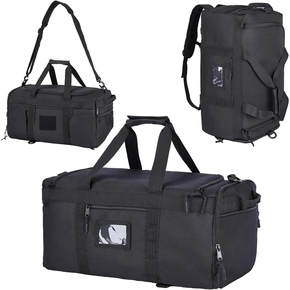 LQARMY 32L 戦術的なダッフルバッグ スポーツ フィットネス バッグ ミリタリー トラベル バックパック メンズ レディース キャリーオン週末バッグ キャンプ用