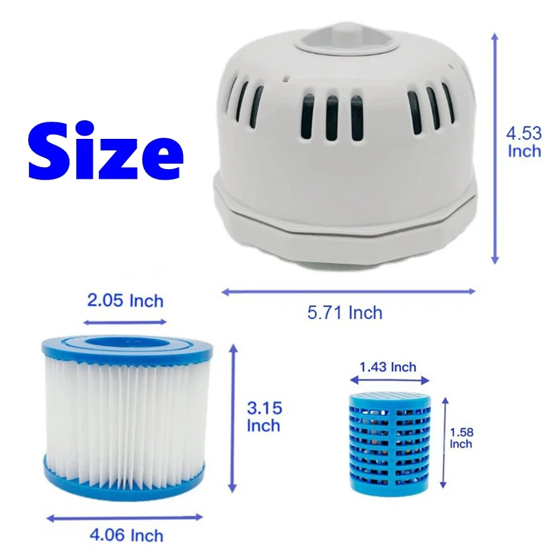 P6653 L003 交換用プールフィルター Bestway Flowclear サイズ VI SI フィルター カートリッジ Lay-Z-Spa マイアミ ベガス パーム スプリング用
