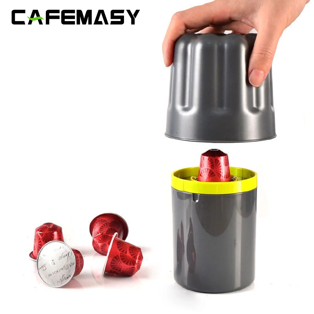 CAFEMASY コーヒーカプセルリサイクルバケツコーヒー粉末残留物リサイクルツールネスプレッソ Vertuoline カプセルリサイクルボックス