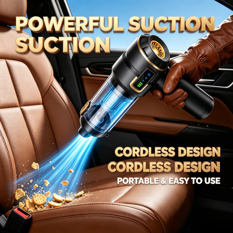 ミニ車の掃除機強力な Scution コードレス 998000PA 強力なワイヤレス車のクリーナーハンドヘルドポータブル掃除機車用