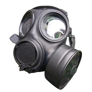 シリコン製の快適なフルフェイス型呼吸器マスク。クリアな視界保護機能付き。顔面保護製品。