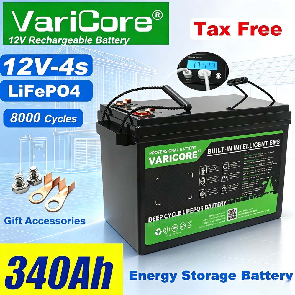 12V 200Ah 180Ah 340Ah LiFePO4 バッテリー 12.8V リチウム鉄リン RV キャンピングカーゴルフカートオフロードオフグリッド太陽風電池
