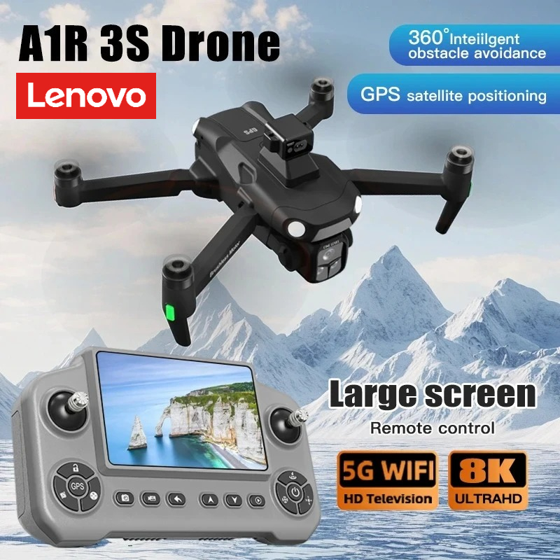 レノボ A1R 3S GPS ドローン 360°レーザー障害物回避 8K プロフェッショナル HD カメラ UAV WIFI ブラシレス折りたたみ式 Quadcopter ドローン