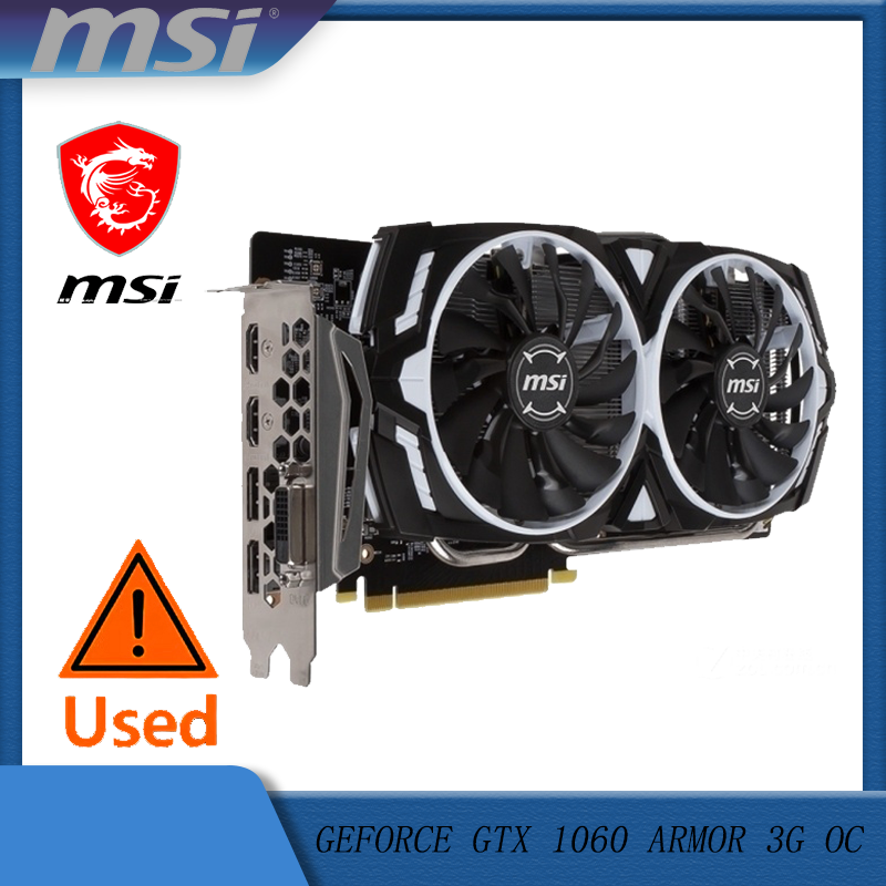 MSI GAMING GeForce GTX 1060 3GB GDDR5 192ビット HDCP対応 DirectX 12 デュアルファン VR対応 OCグラフィックカード (GTX 1060 ARMOR 3G OC)