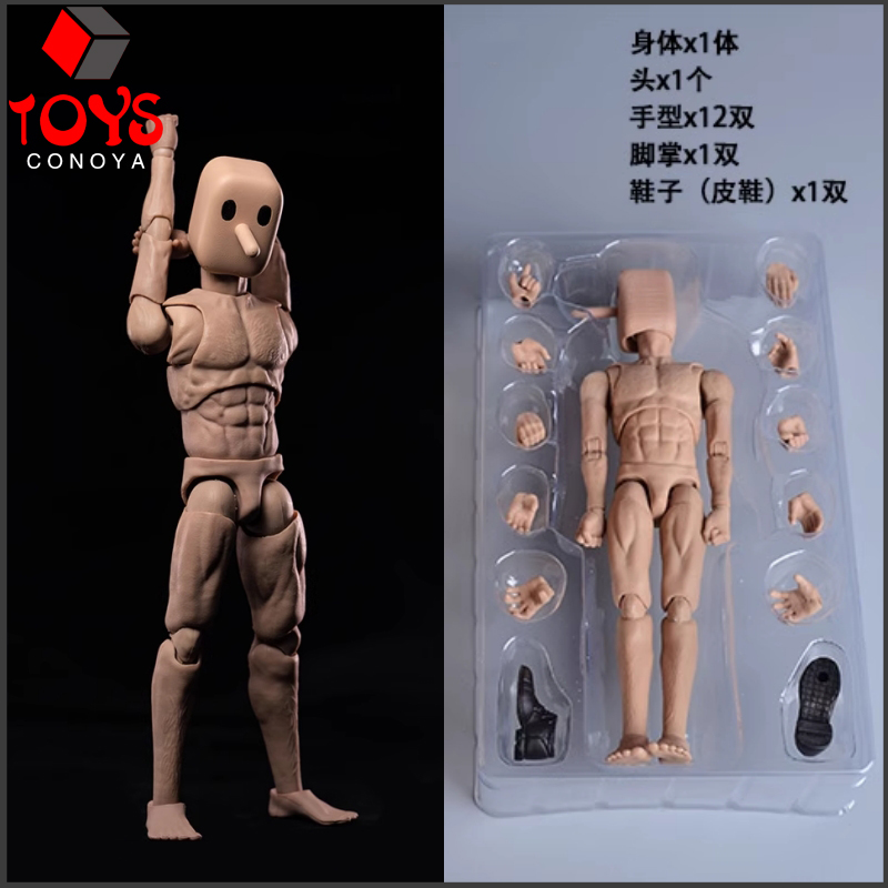 NT-01 NT-02 NT-02W 1/12 スケール Notaman 角頭男性アクションフィギュアジョイントボディ人形 6 ''男性兵士柔軟なボディモデル