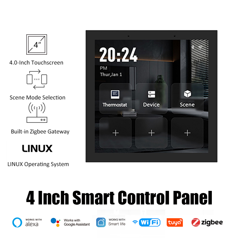 Tuya Zigbee スマートコントロールパネル LED タッチスクリーンホームセントラルコントロール電気加熱水ボイラーエアコンサーモスタット